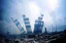 die Reste des "World Trade Center" am 11. 9. 2001